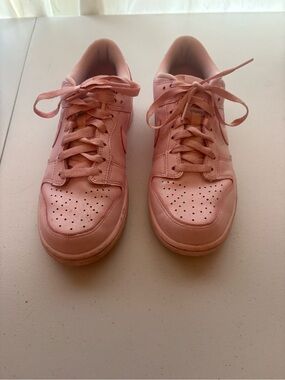 Nike Women’s Pink Low-Top Leather Sneakers